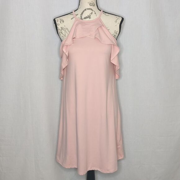 Vanilla Bay Pink Cold Shoulder Dress Size Small EUC - Picture 1 of 4